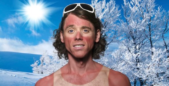 Зимове сонце в лютому може привести до опіку шкіри
